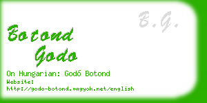 botond godo business card