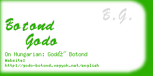 botond godo business card